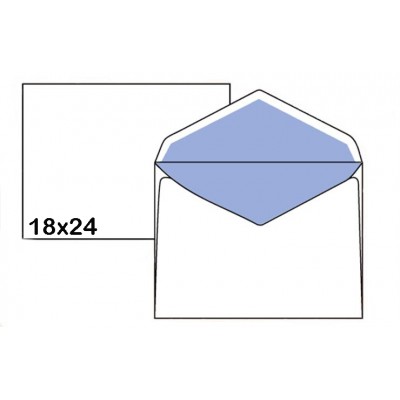 PIGNA BUSTA 18X24 BIANCA DA 500